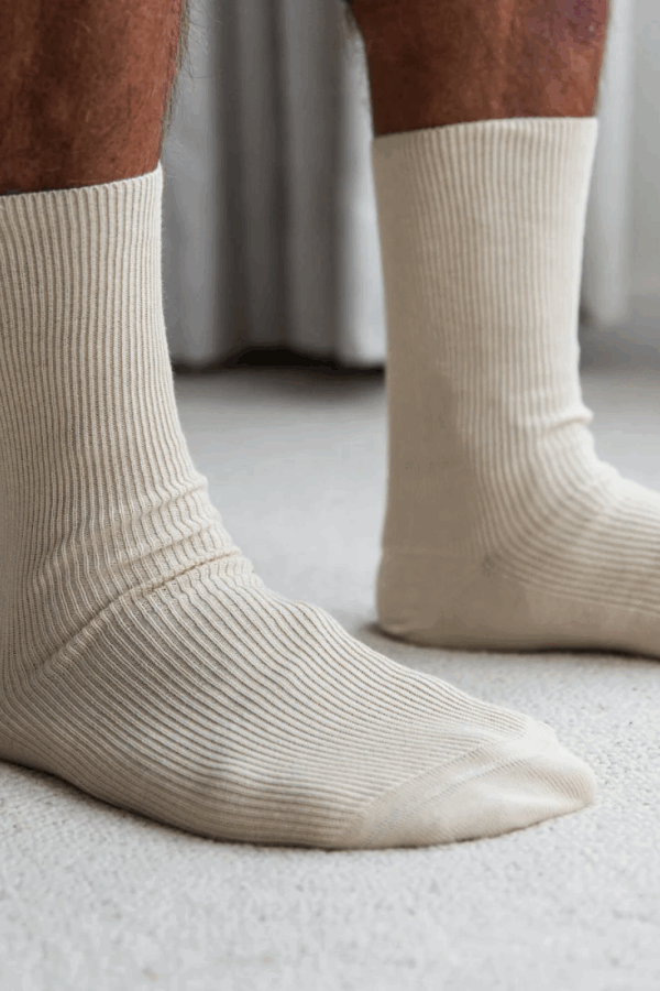 100% Cotton Non Elastic Normal Length Socks