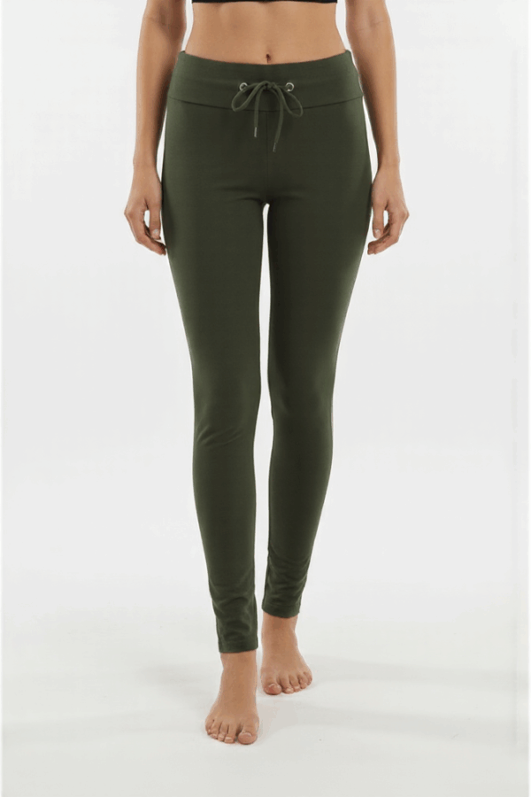 Cotton Leggings With Lace